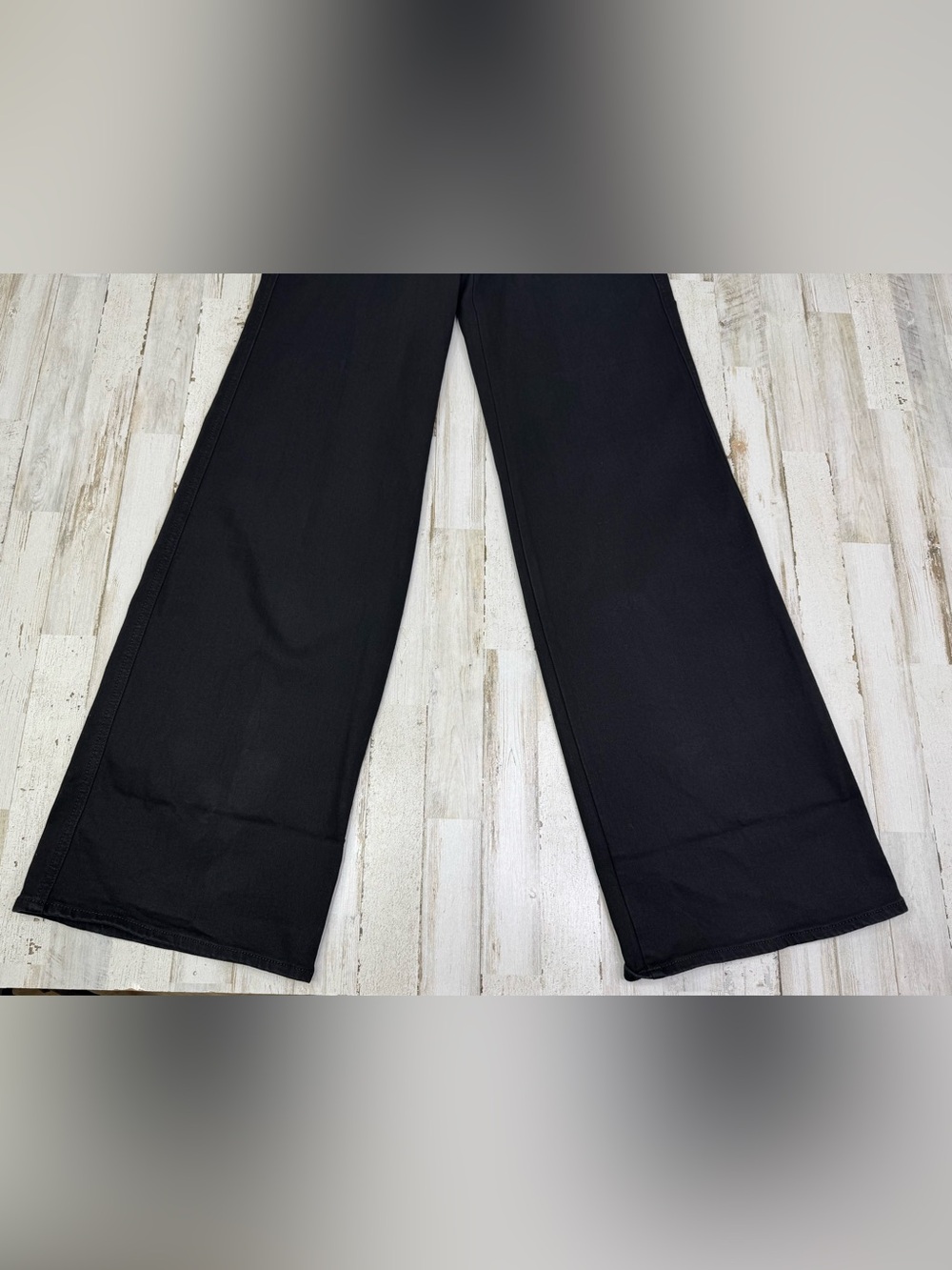 Judy Blue Jeans Womens 3/26 (26x35) Black High Rise Retro Wide Leg Fit NWT - Picture 3 of 11